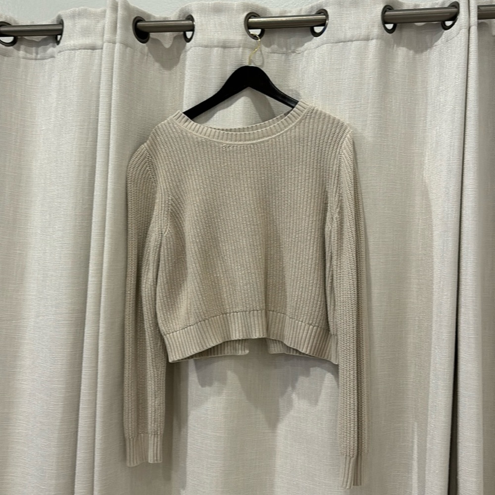 BANANA REPUBLIC Cream Knit Sweater | XL